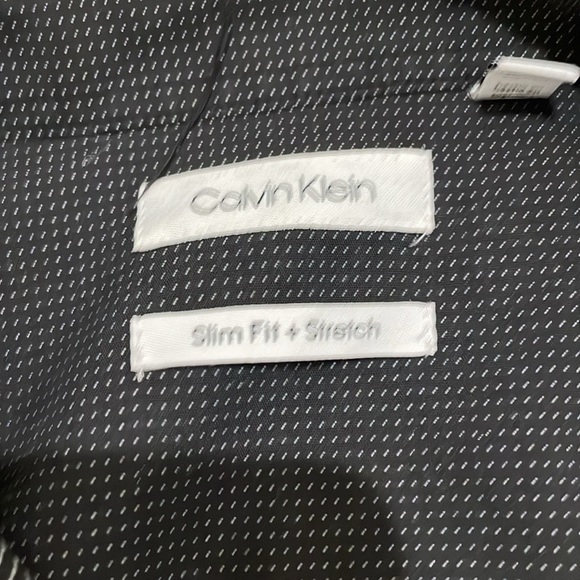 Calvin Klein Button Down Shirt Size 16 Slim Fit + Stretch - Picture 2 of 9